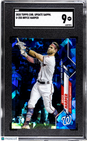 2020 Topps Chrome Update Sapphire Bryce Harper #U-255 SGC 9