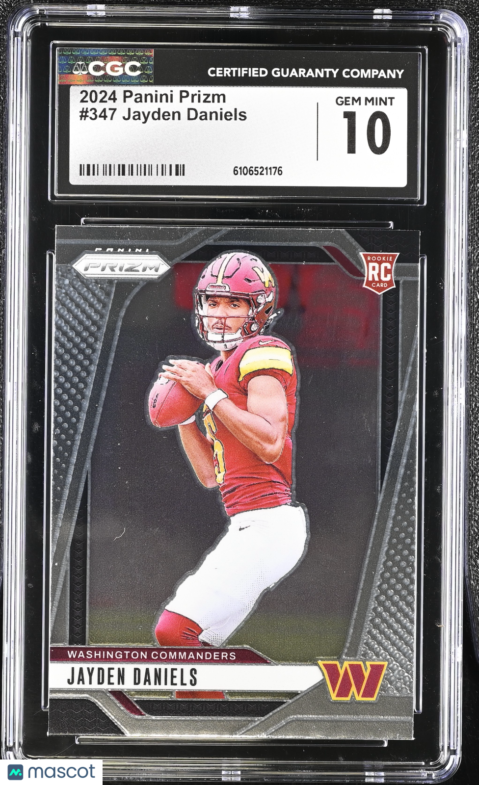 2024 Panini Prizm Jayden Daniels Rookie #347 CGC 10 Washington Commanders