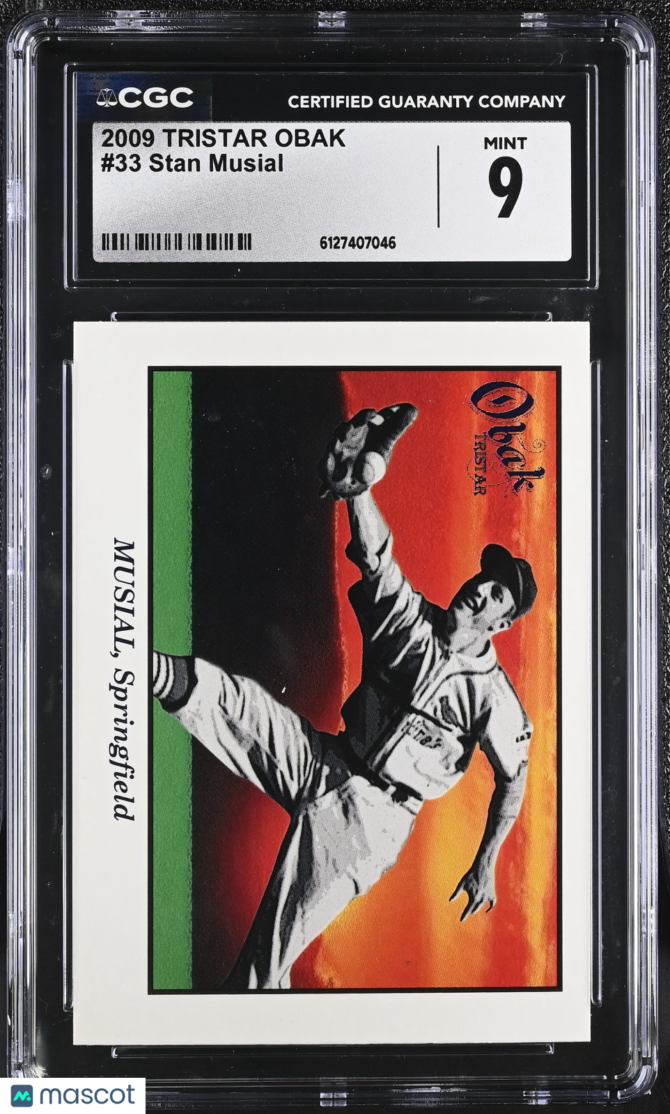 2009 Tristar Obak Stan Musial #33 CGC 9 St. Louis Cardinals