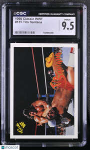 1990 Classic WWF Tito Santana #115 CGC 9.5