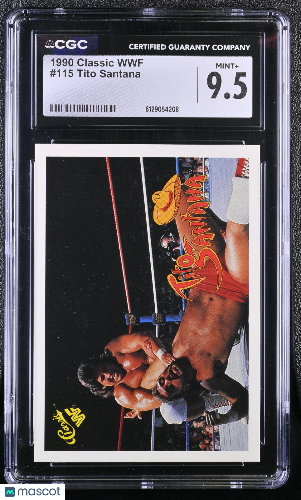 1990 Classic WWF Tito Santana #115 CGC 9.5