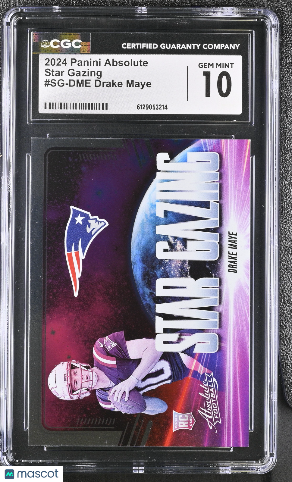 2024 Panini Absolute Drake Maye Rookie Star Gazing #SG-DME CGC 10 Patriots