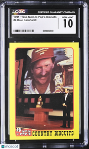 1991 Traks Mom-N-Pop's Biscuits Dale Earnhardt #4 CGC 10