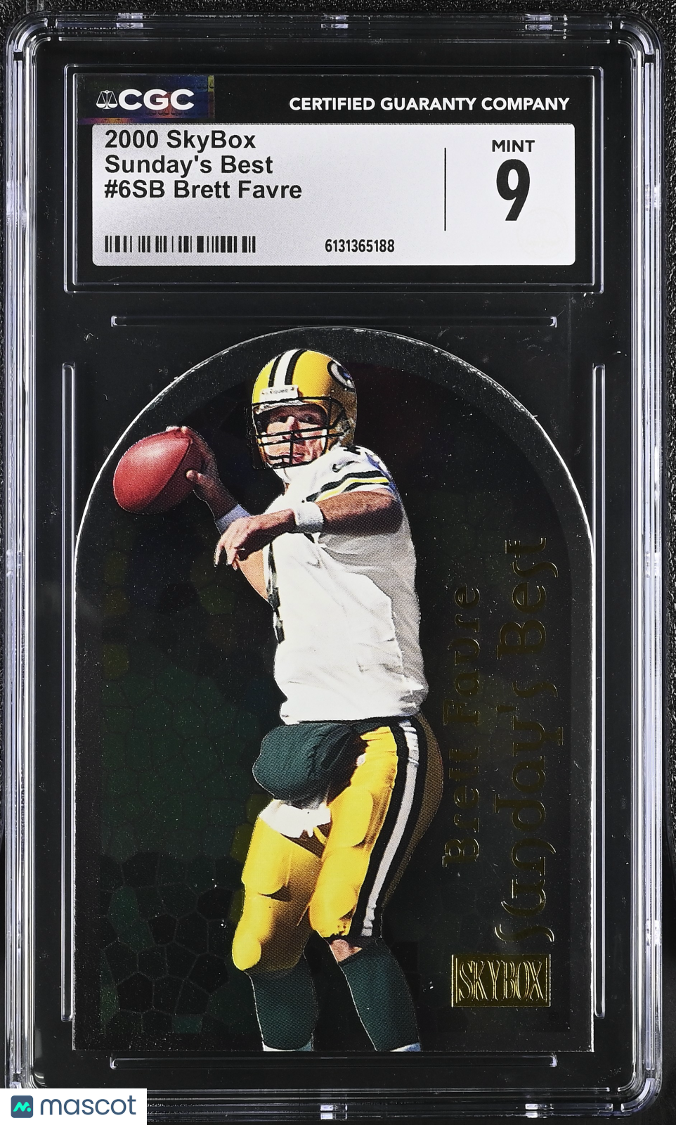 2000 Skybox Brett Favre Sunday's Best #6SB CGC 9 Green Bay Packers