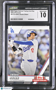 2024 Topps National Trading Card Day Shohei Ohtani #NTCD-GWP2 CGC 10 Dodgers