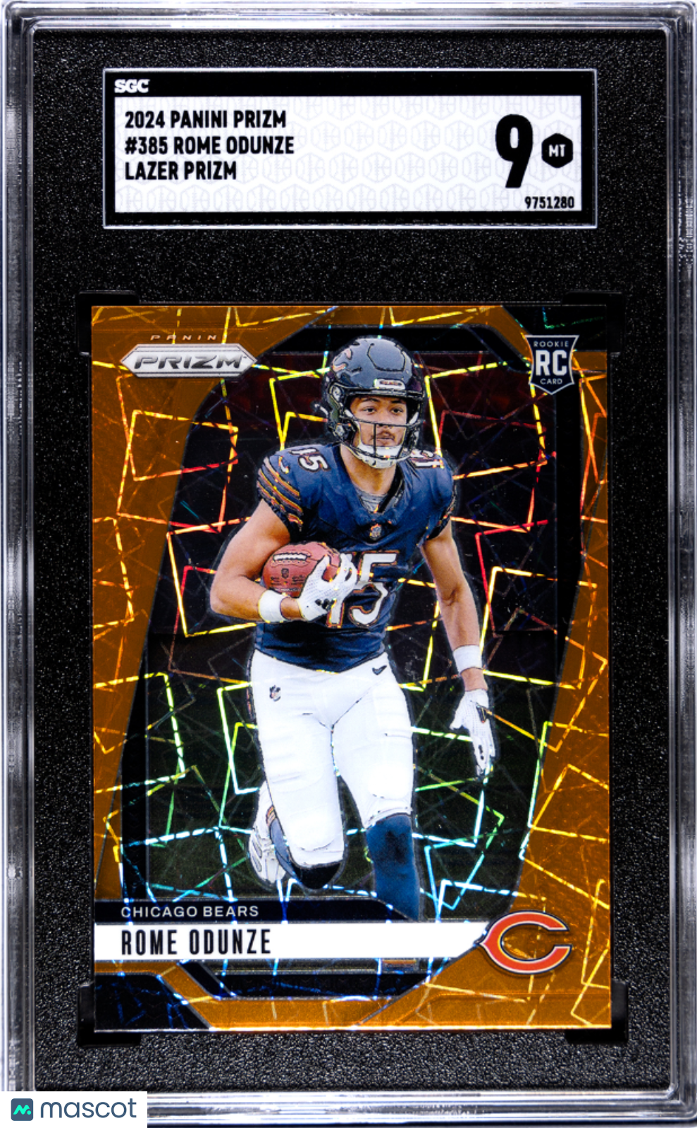 2024 Panini Prizm Rome Odunze Lazer #385 SGC 9