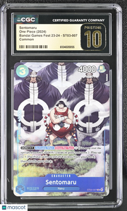 2024 One Piece Bandai Games Fest 23-24 Sentomaru CGC 10 #ST03-007 Pristine
