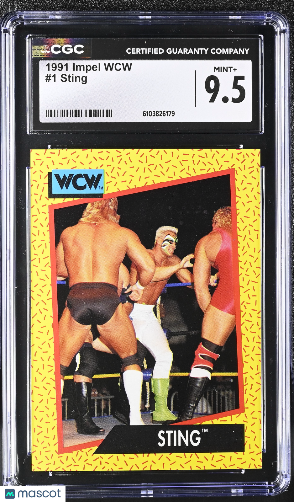 1991 Impel WCW Sting #1 CGC 9.5