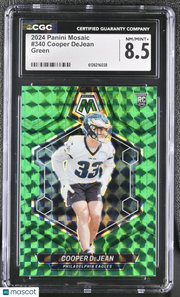 2024 Panini Mosaic Cooper DeJean Green Rookie #340 CGC 8.5 Philadelphia Eagles