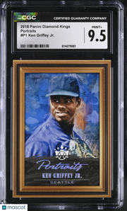 2018 Panini Diamond Kings Ken Griffey Jr. Portraits #P1 CGC 9.5 Seattle Mariners
