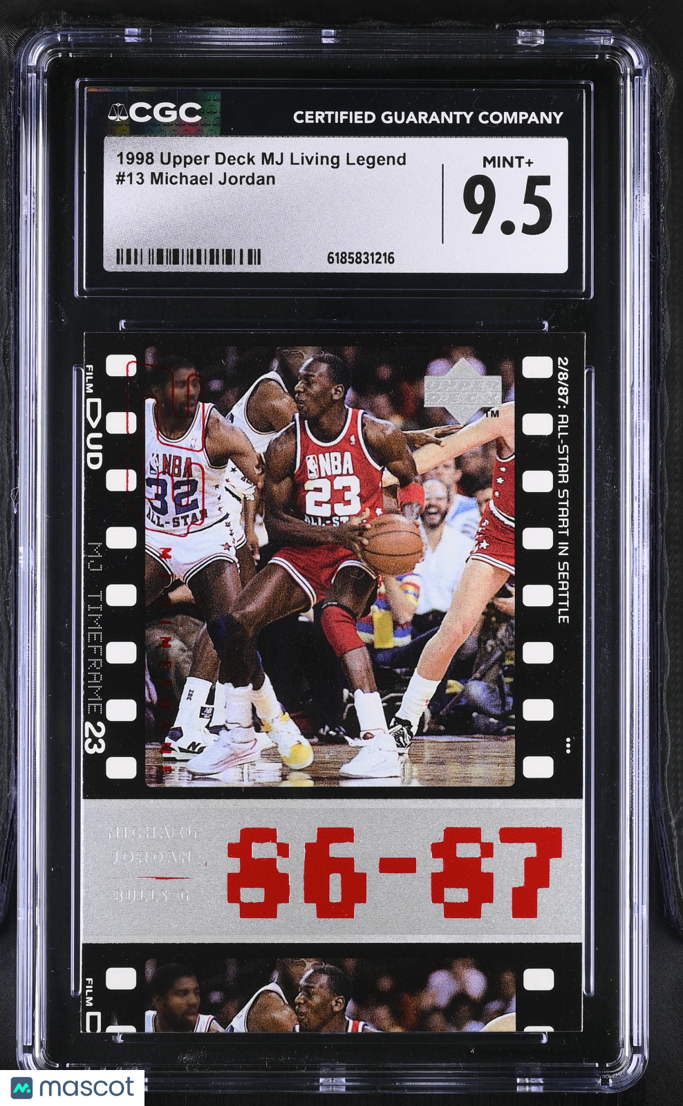 1998 Upper Deck MJ Living Legend Michael Jordan #13 CGC 9.5 Chicago Bulls