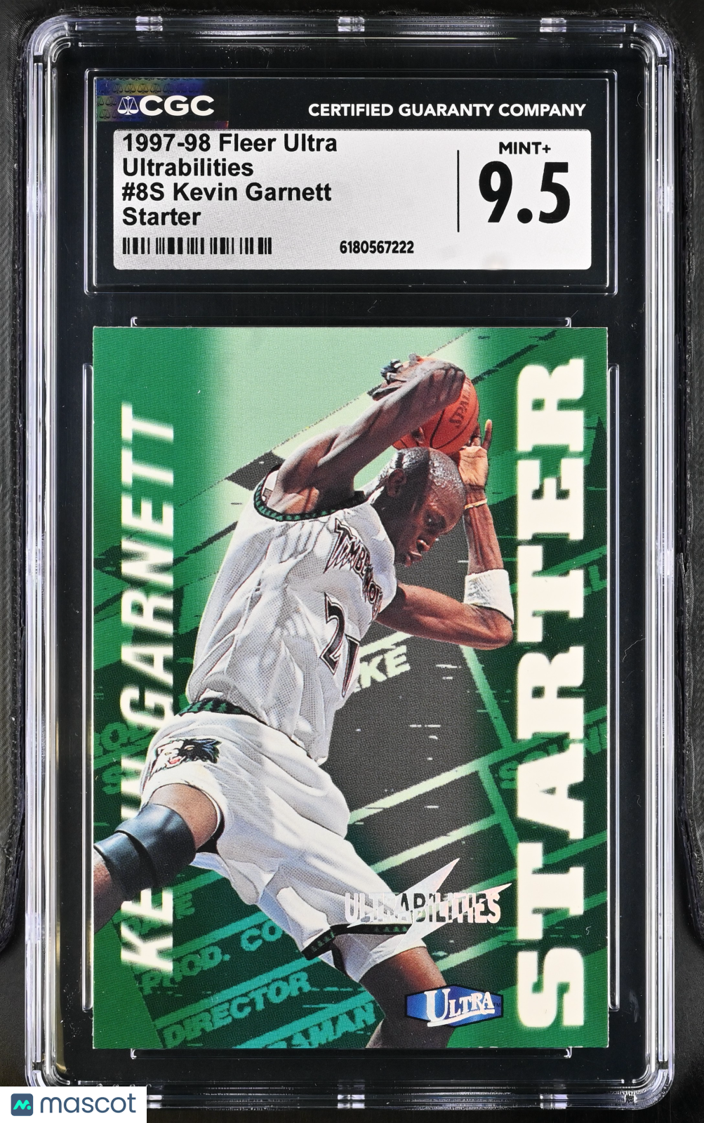 1997-98 Fleer Ultra Kevin Garnett Starter Ultrabilities #8S CGC 9.5 Timberwolves