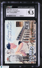 2001 Fleer Premium Johnny Mize Decades of Excellence #6de CGC 9.5 Yankees