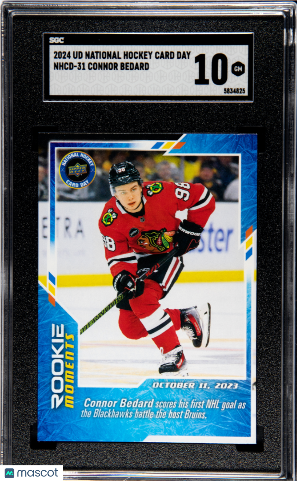 2024 Upper Deck National Hockey Card Day Connor Bedard #NHCD-31 SGC 10