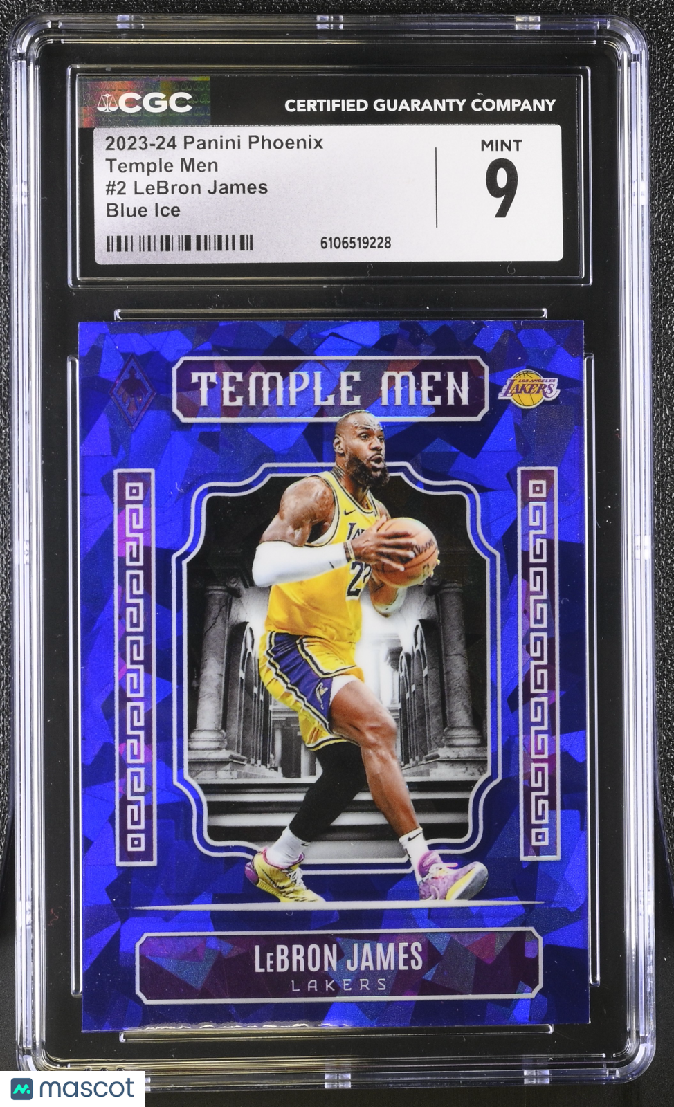 2023-24 Panini Phoenix LeBron James #2 Blue Ice Temple Men CGC 9