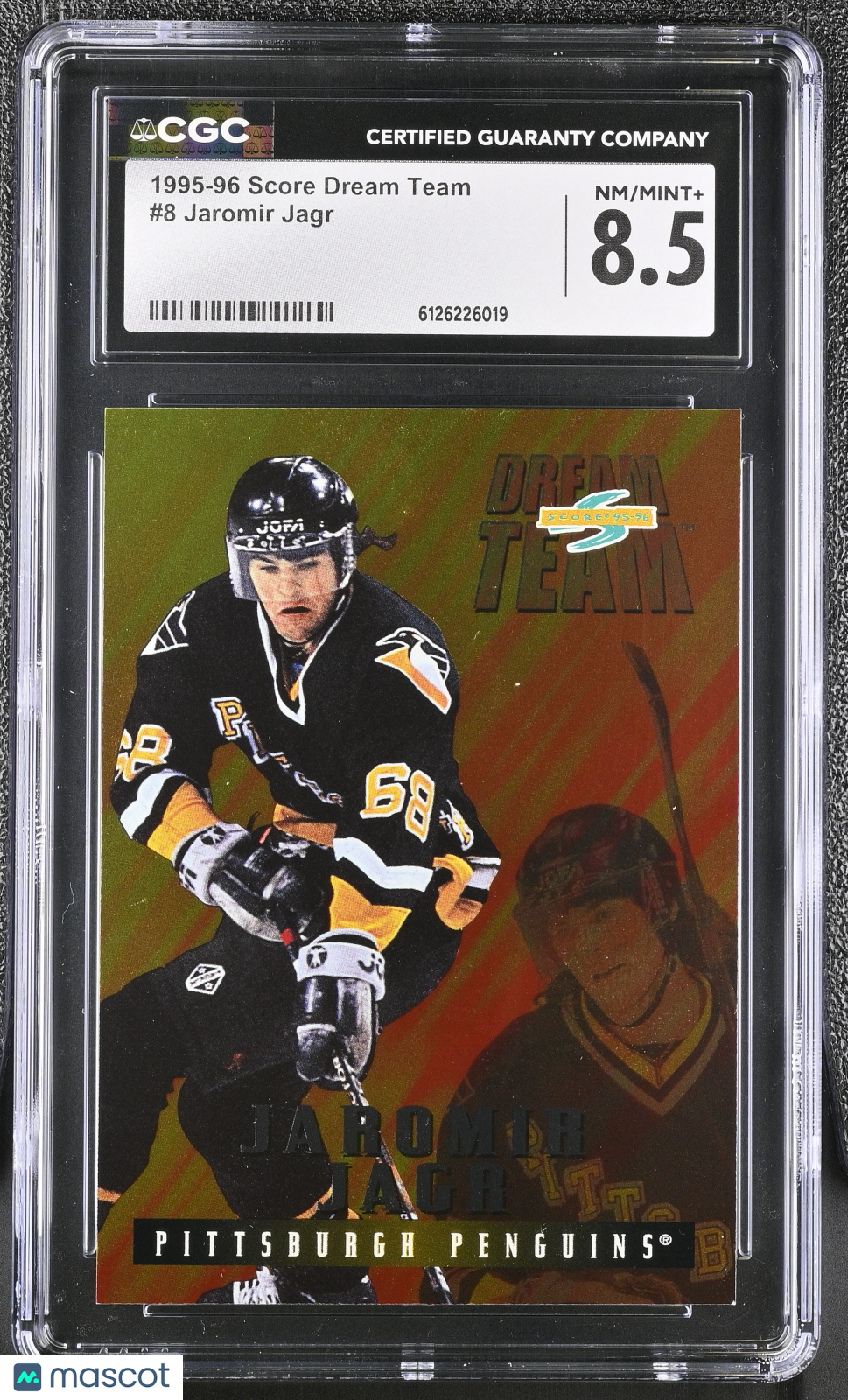 1995-96 Score Dream Team Jaromir Jagr #8 CGC 8.5