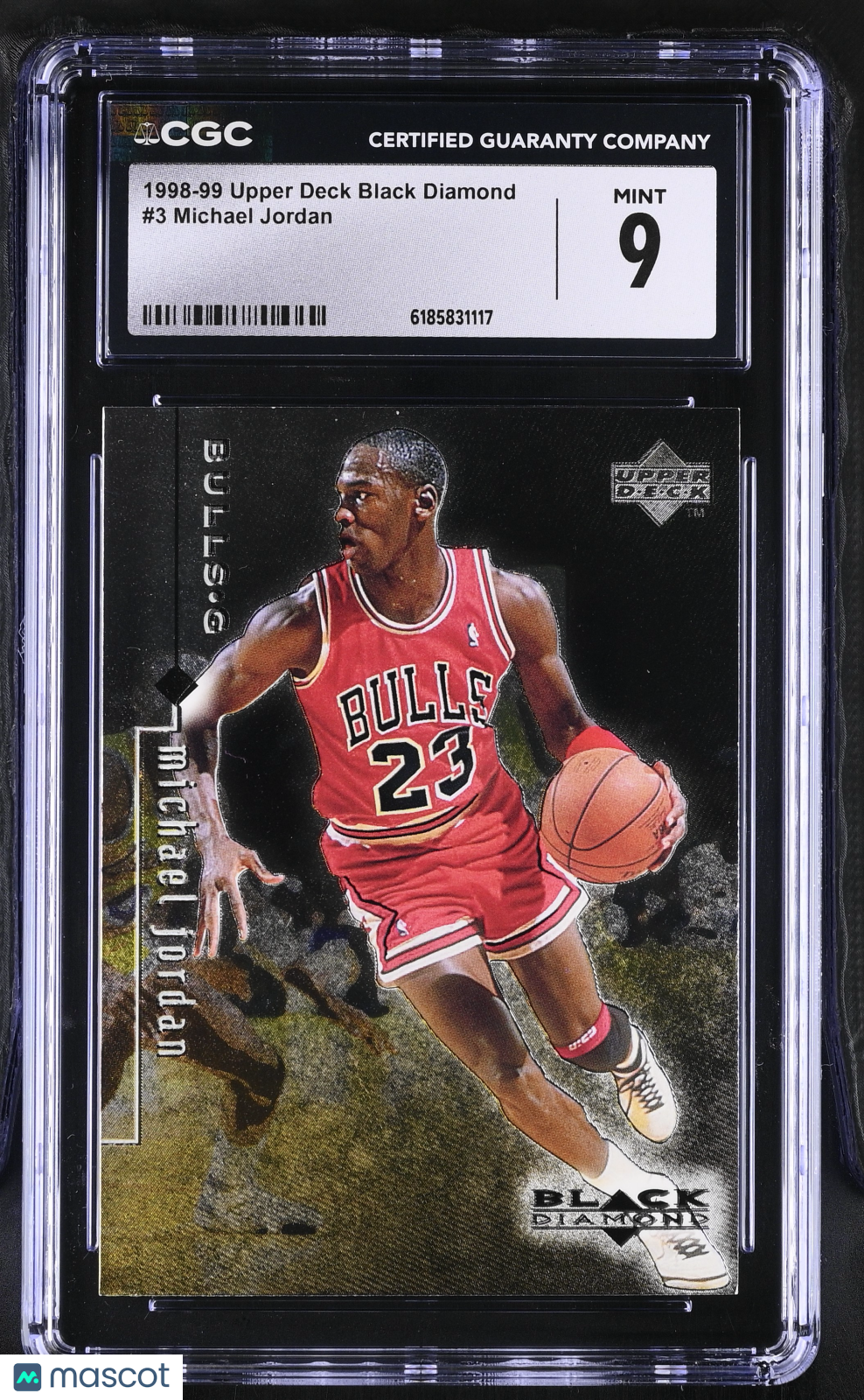 1998-99 Upper Deck Black Diamond Michael Jordan #3 CGC 9 Chicago Bulls