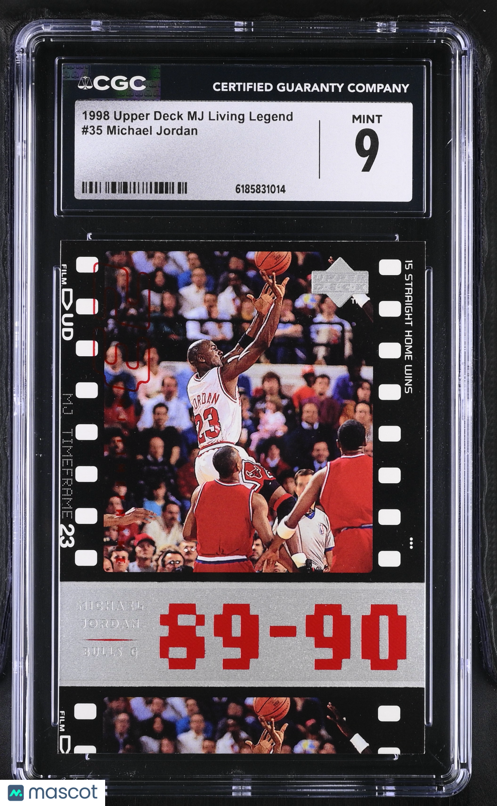 1998 Upper Deck MJ Living Legend Michael Jordan #35 CGC 9 Chicago Bulls
