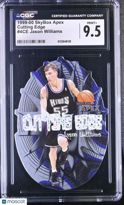 1999-00 Skybox Apex Jason Williams Cutting Edge #4CE CGC 9.5 Sacramento Kings