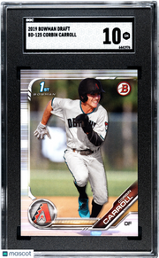 2019 Bowman Draft Corbin Carroll Rookie #BD-125 SGC 10 Arizona Diamondbacks