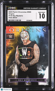 2023 Panini Chronicles WWE Rey Mysterio Holo Silver /25 Origins #134 CGC 10