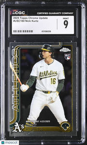 2025 Topps Chrome Update Nick Kurtz #USC180 CGC 9