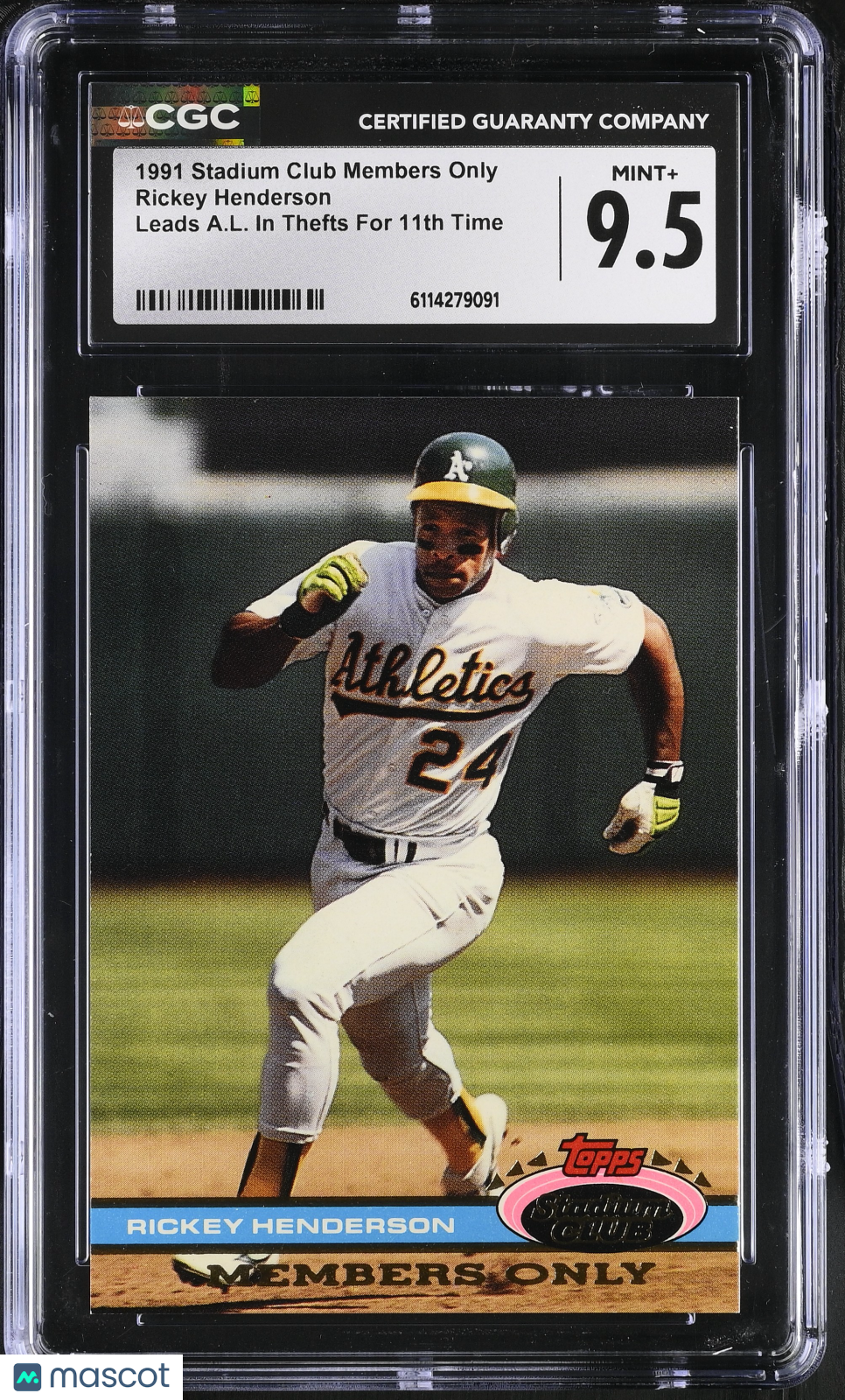 1991 Stadium Club Members Only CGC 9.5