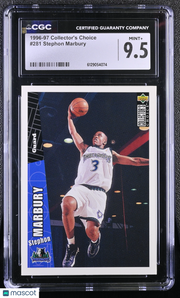 1996-97 Collector's Choice Stephon Marbury Rookie #281 CGC 9.5 Timberwolves