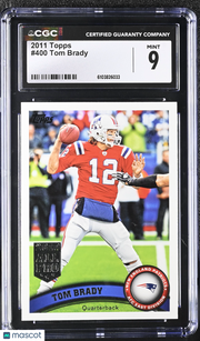 2011 Topps Tom Brady #400 CGC 9 New England Patriots