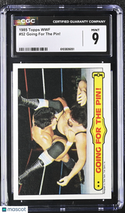 1985 Topps WWF Going For The Pin! #52 CGC 9