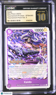 One Piece Tournament Promos Kaido Pack Vol.5 CGC 10 #ST04-003 Pristine