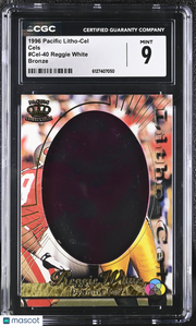 1996 Pacific Litho-Cel Reggie White Bronze Cels #Cel-40 CGC 9 Green Bay Packers