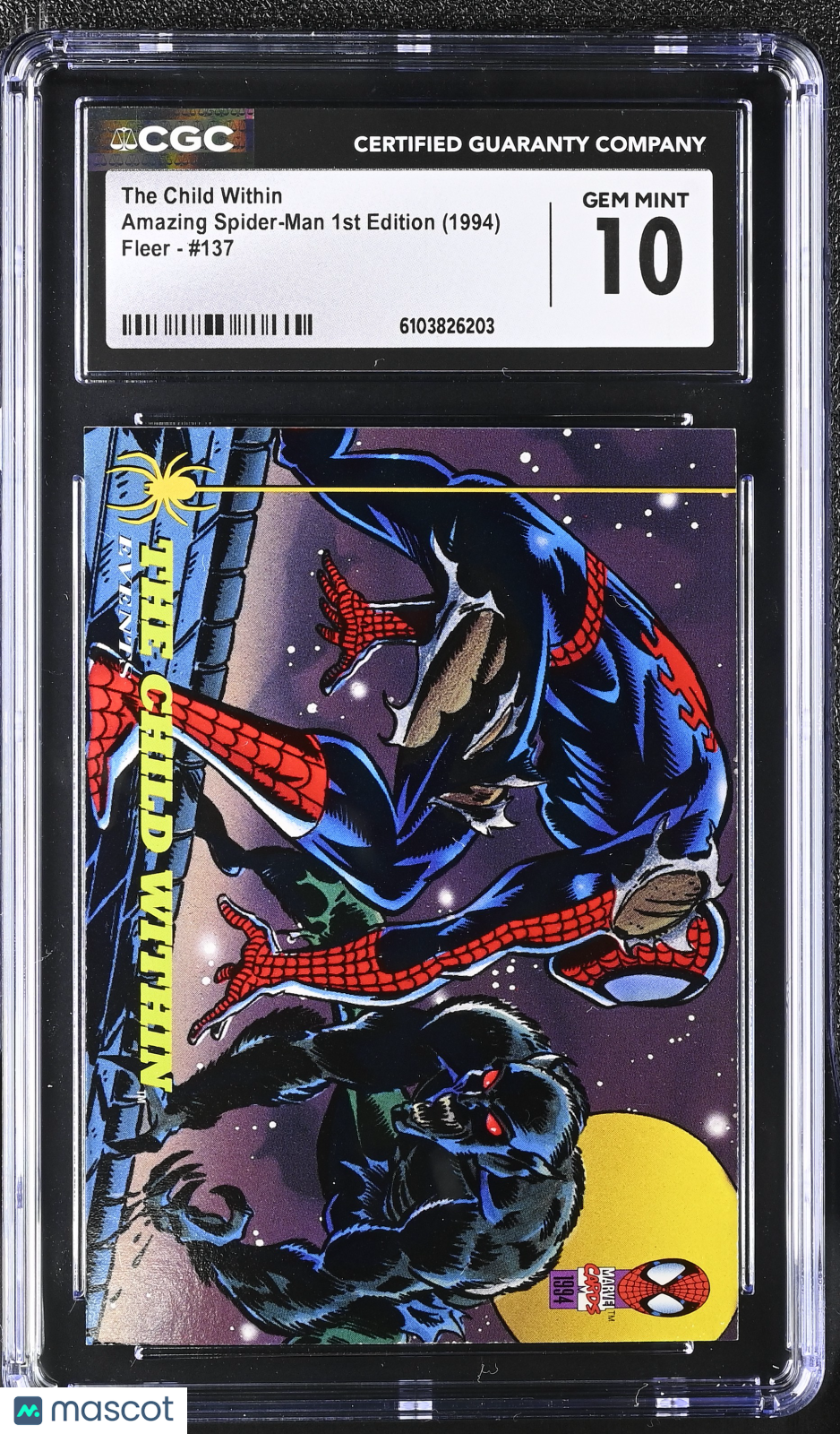 1994 Fleer Amazing Spider-Man The Child Within #137 CGC 10