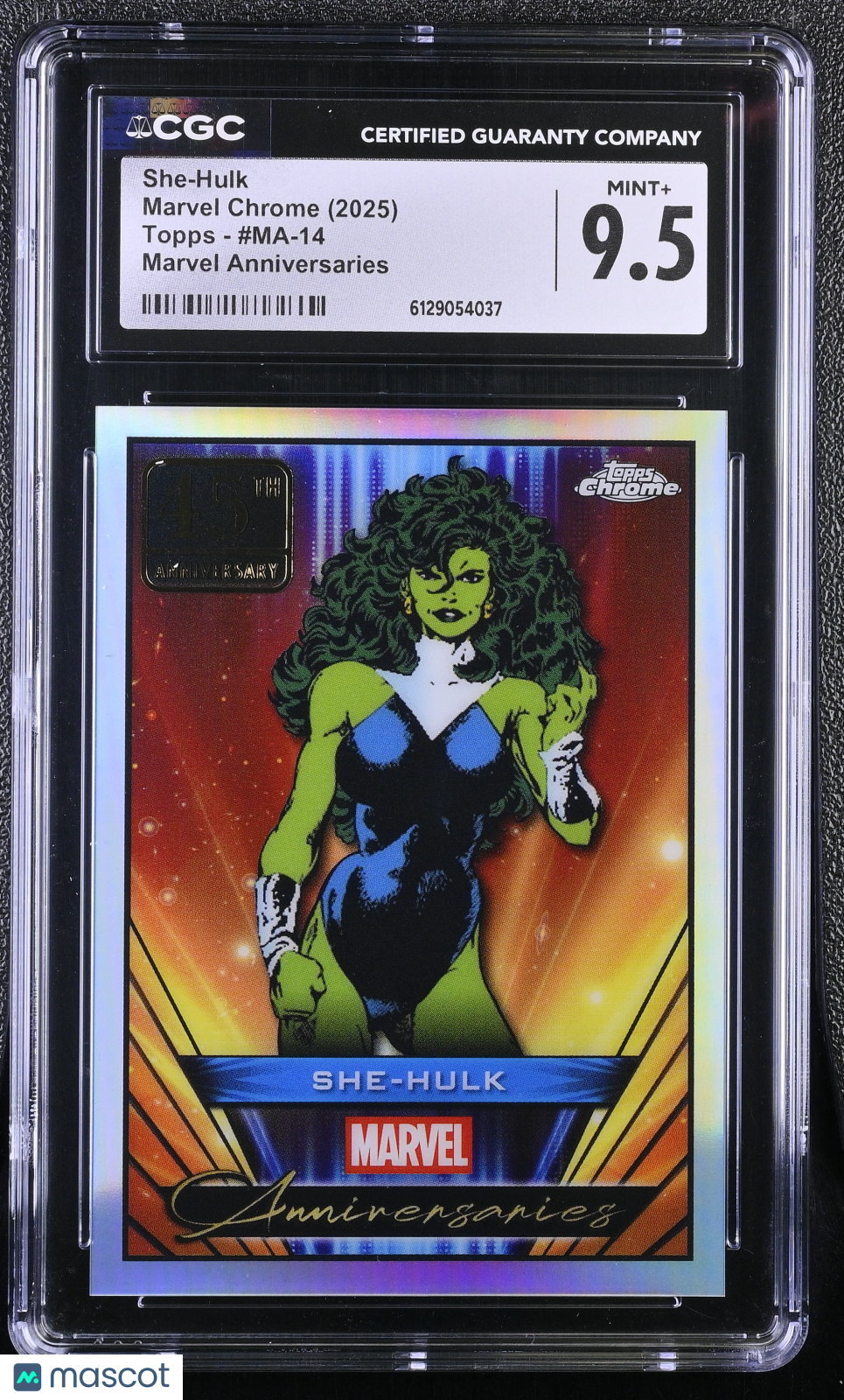 2025 Topps Marvel Chrome She-Hulk #MA-14 Marvel Anniversaries CGC 9.5