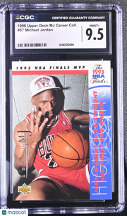 1998 Upper Deck MJ Career Collection Michael Jordan #57 CGC 9.5 Chicago Bulls