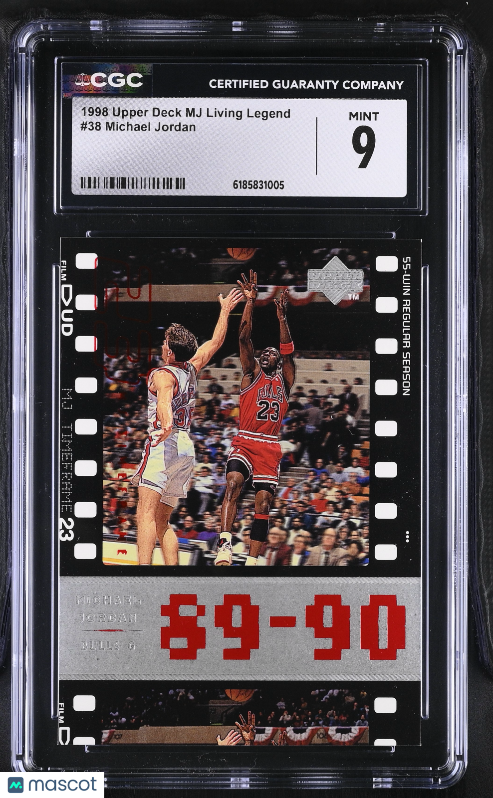 1998 Upper Deck MJ Living Legend Michael Jordan #38 CGC 9 Chicago Bulls
