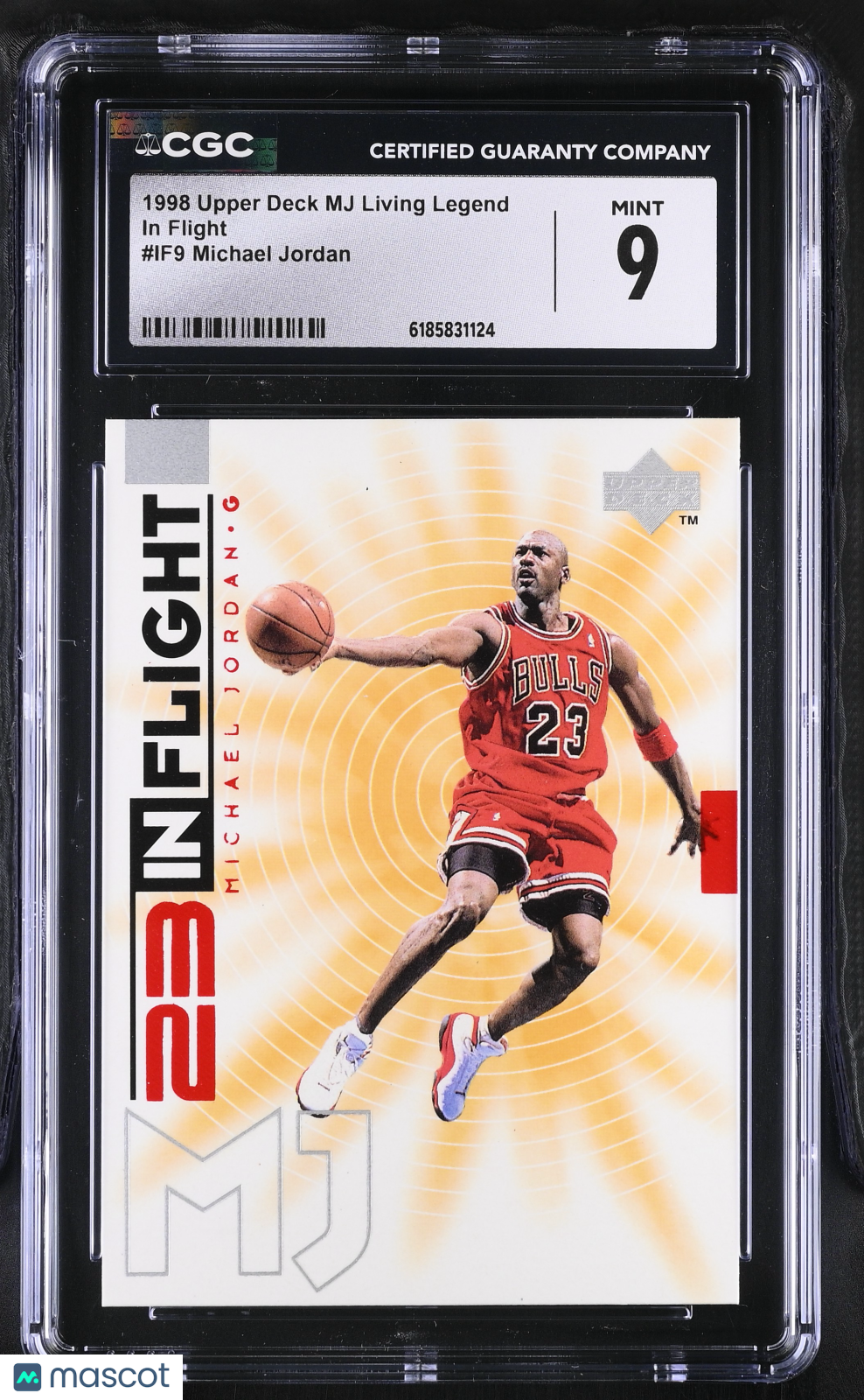 1998 Upper Deck MJ Living Legend Michael Jordan In Flight #IF9 CGC 9 Bulls