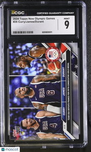 2024 Topps Now Olympic Games Kevin durant LeBron James Stephen Curry #26 CGC 9