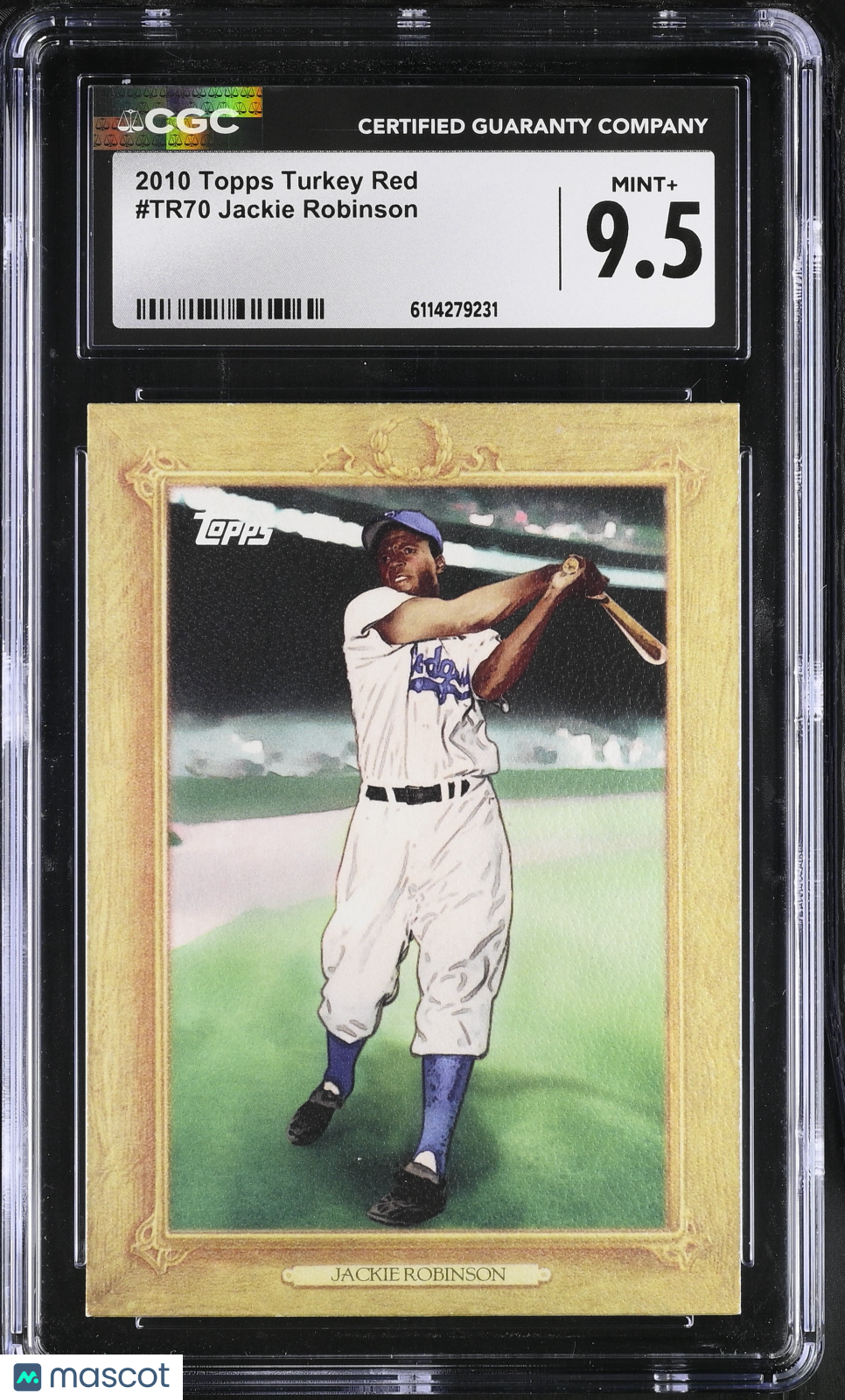 2010 Topps Turkey Red Jackie Robinson #TR70 CGC 9.5 Brooklyn Dodgers