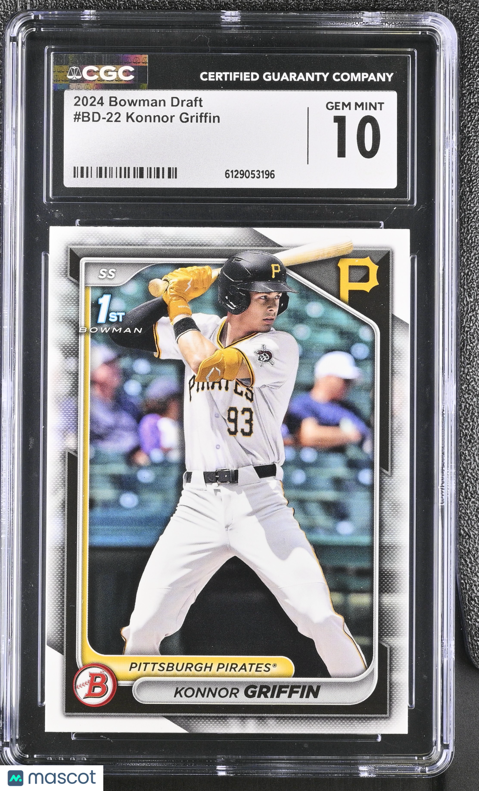 2024 Bowman Draft Konnor Griffin Rookie #BD-22 CGC 10 Pittsburgh Pirates