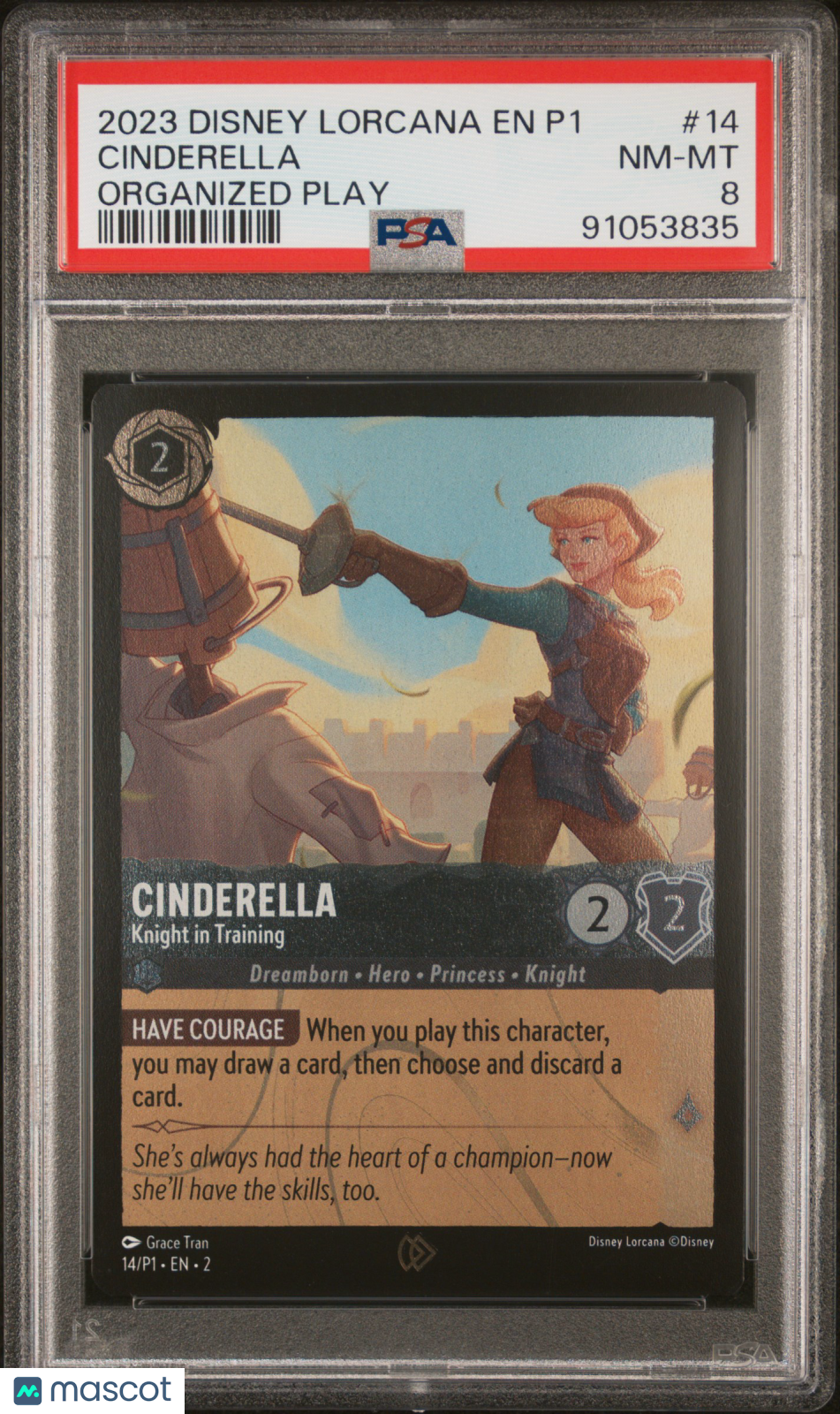 2023 Disney Lorcana EN P1-Promo Cinderella Organized Play PSA 8 #14