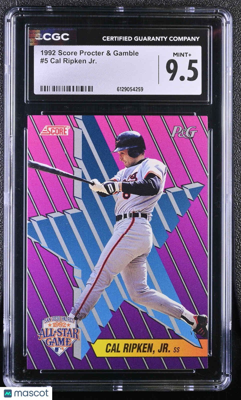 1992 Score Procter & Gamble Cal Ripken Jr. #5 CGC 9.5 Baltimore Orioles