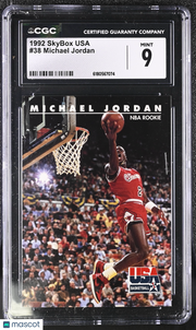 1992 Skybox Usa Michael Jordan #38 CGC 9 Chicago Bulls