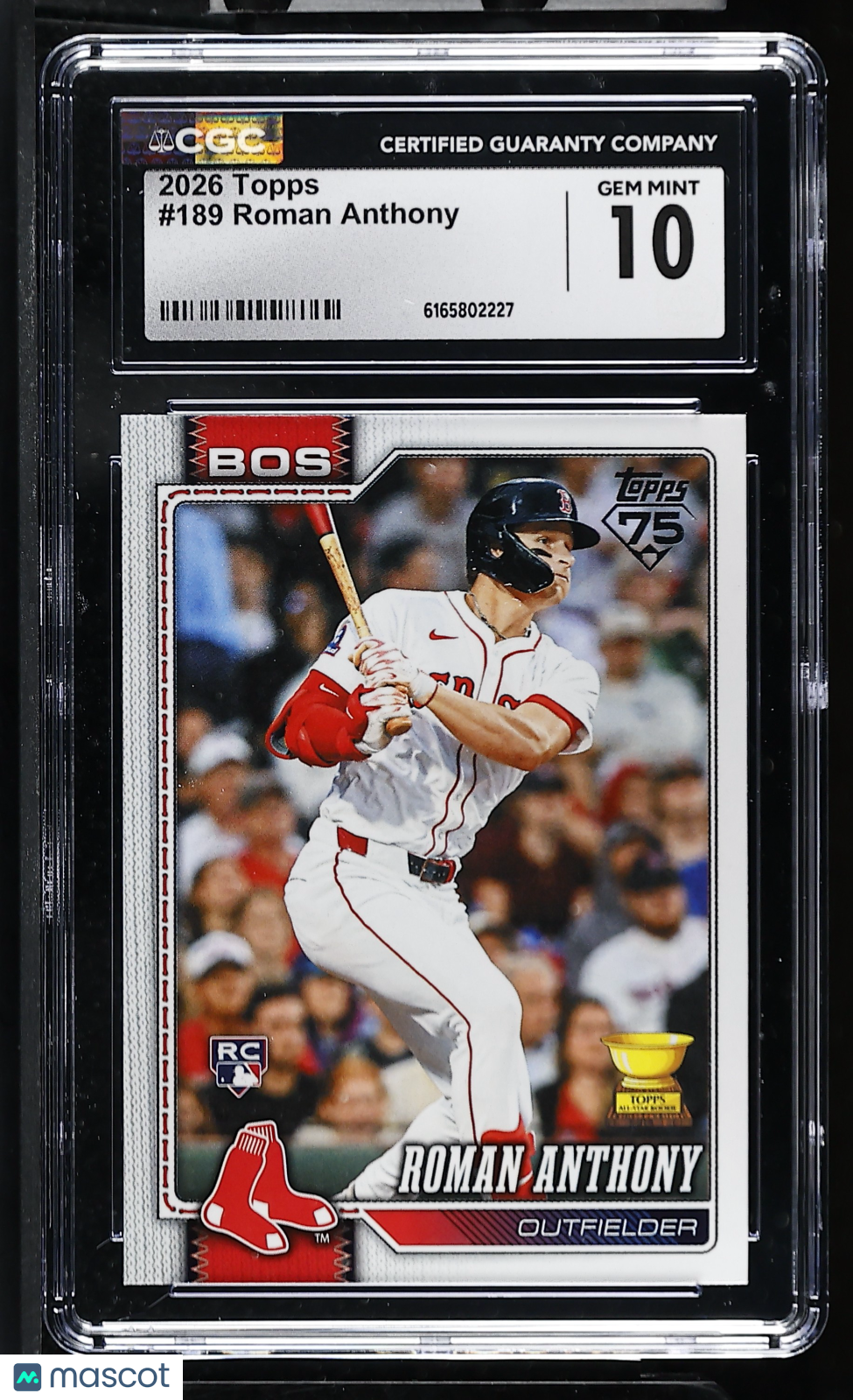 2026 Topps Roman Anthony Rookie #189 CGC 10 Boston Red Sox