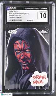 2025 Topps Star Wars Chrome Darth Maul #GG-9 CGC 10 Galactic Graffiti