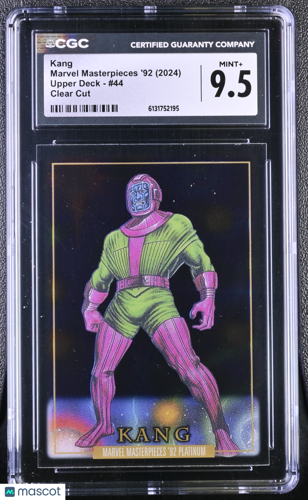 2024 Upper Deck Marvel Masterpieces '92 Kang #44 Clear Cut CGC 9.5