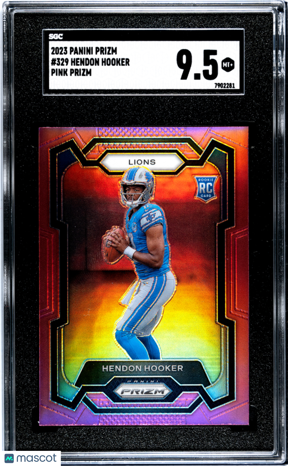 2023 Panini Prizm Hendon Hooker Pink #329 SGC 9.5