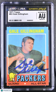 1971 Topps Gale Gillingham Auto Autograph #83 CGC Authentic JSA Packers