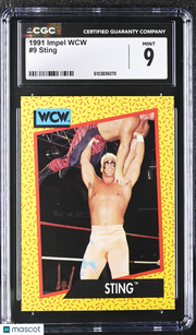 1991 Impel WCW Sting #9 CGC 9