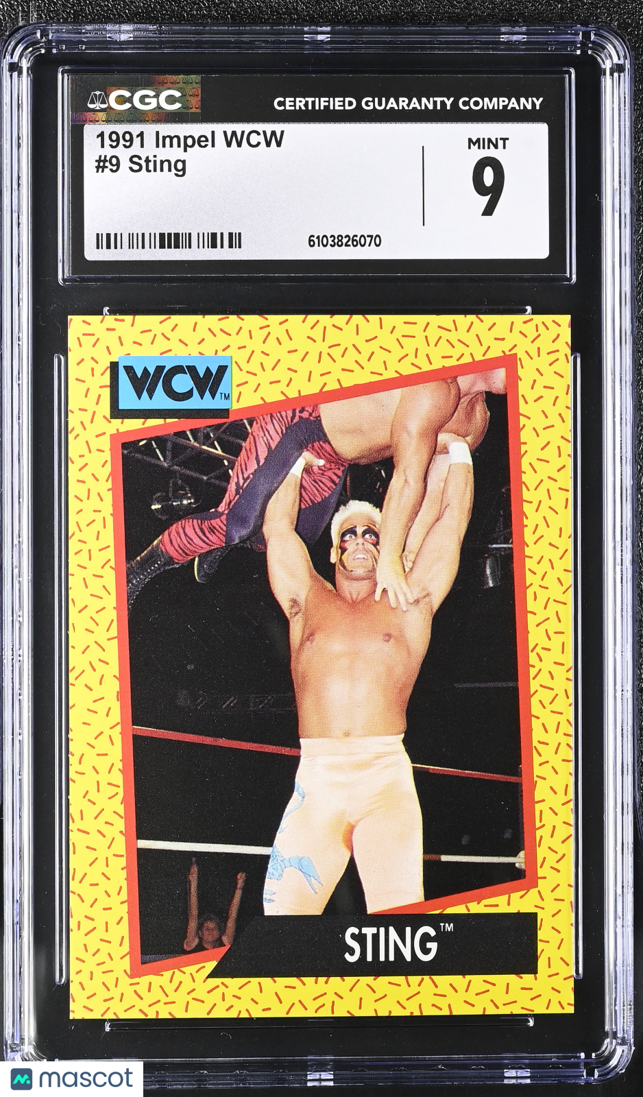 1991 Impel WCW Sting #9 CGC 9